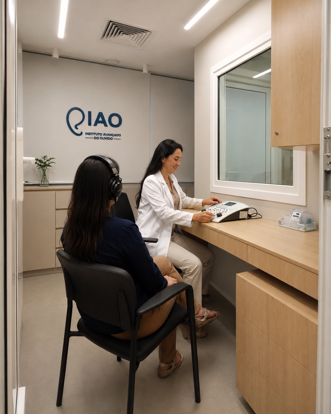 Equipe de profissionais atuando de forma integrada no Instituto Avançado do Ouvido